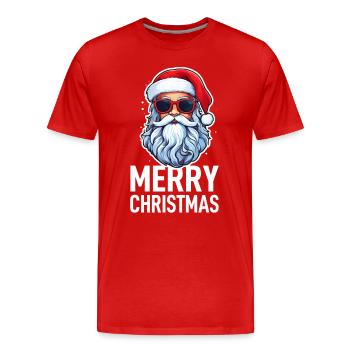 Santa Claus - Men's Premium Organic T-Shirt - red - Front - Damien (186cm)