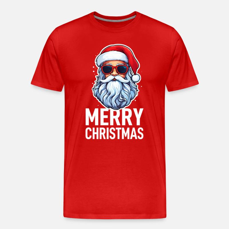 Weihnachtsmann - Männer Premium Bio T-Shirt - Rot