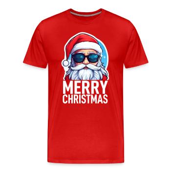 Santa Claus - Men's Premium Organic T-Shirt - red - Front - Damien (186cm)
