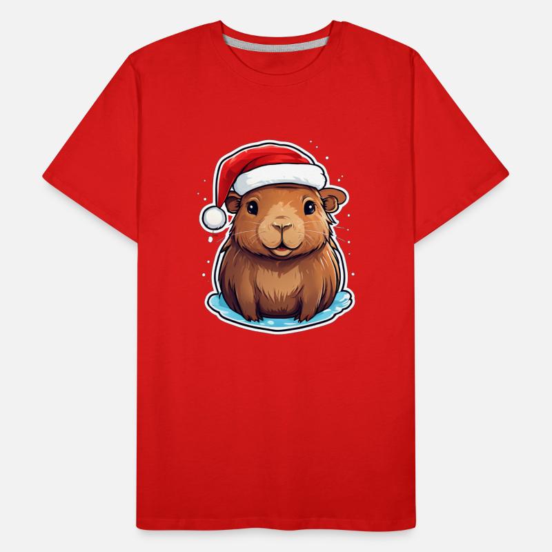 Noël de Capybara T-shirt bio Premium Homme