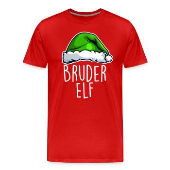 Bruder Elf - Männer Premium Bio T-Shirt - Rot - Vorne - Damien (186cm)