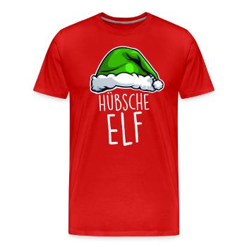 Jolie elfe - T-shirt bio Premium Homme - rouge - Devant - Damien (186cm)
