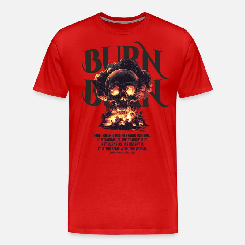 Burn Burn - Männer Premium Bio T-Shirt - undefined