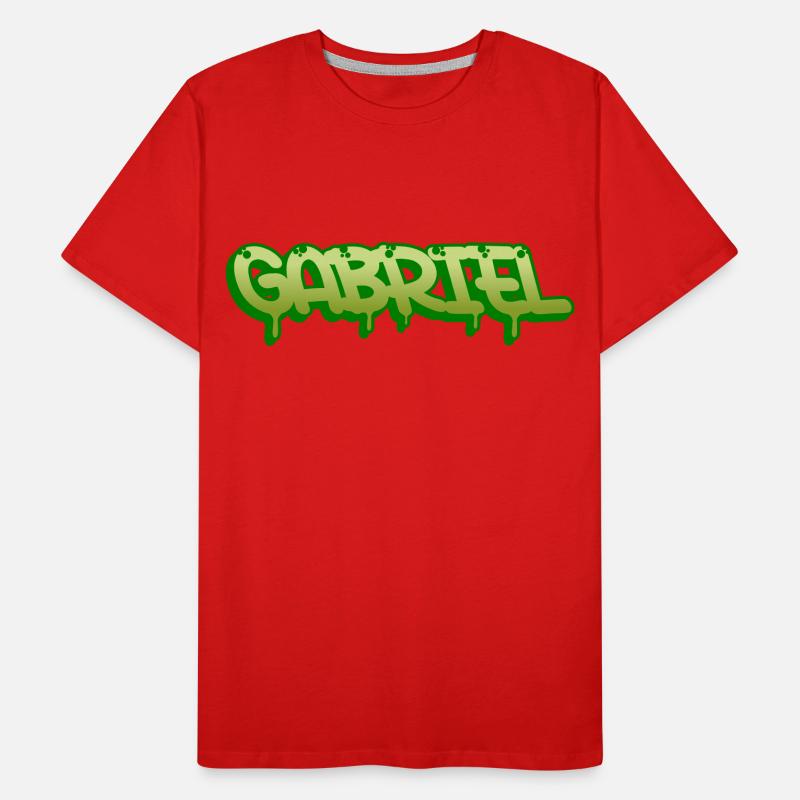 Graffiti prénom Gabriel T-shirt bio Premium Homme