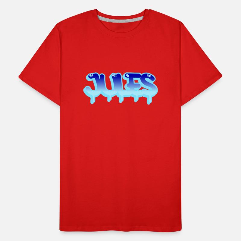 Graffiti first name Jules Men's Premium Organic T-Shirt