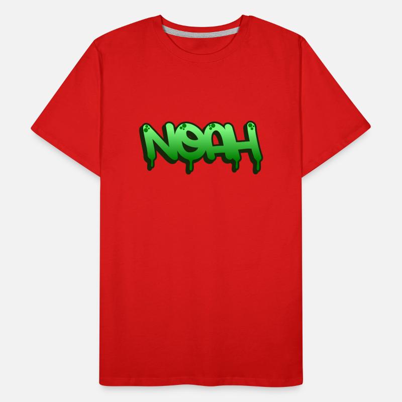 Graffiti Name Noah Men's Premium Organic T-Shirt