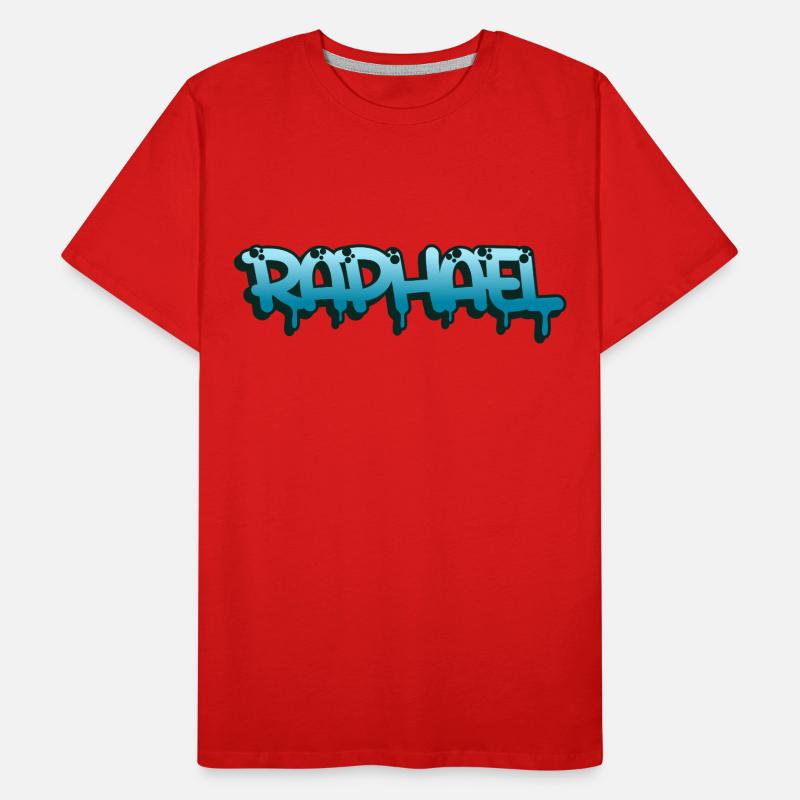Graffiti-Name Raphael Männer Premium Bio T-Shirt