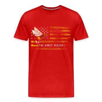 Biene Hummel Insekt Bienchen - Männer Premium Bio T-Shirt - Rot - Vorne - Damien (186cm)