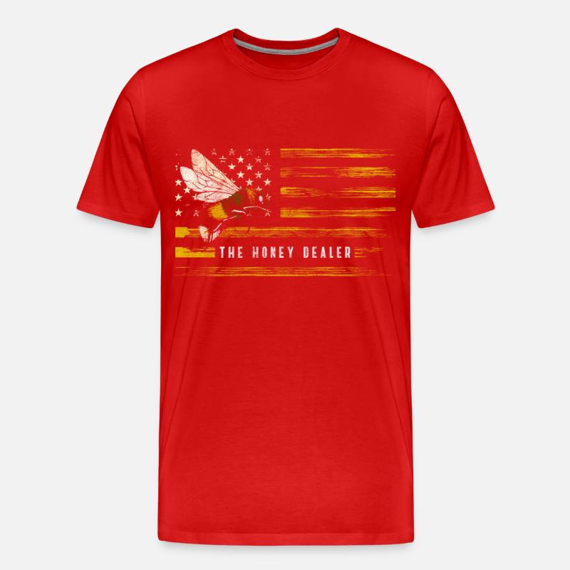 Bee Bumblebee Insect Bee - Men's Premium Organic T-Shirt - red