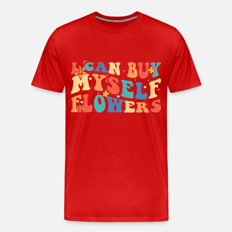 Flower Affection Romantic - Men's Premium Organic T-Shirt - red