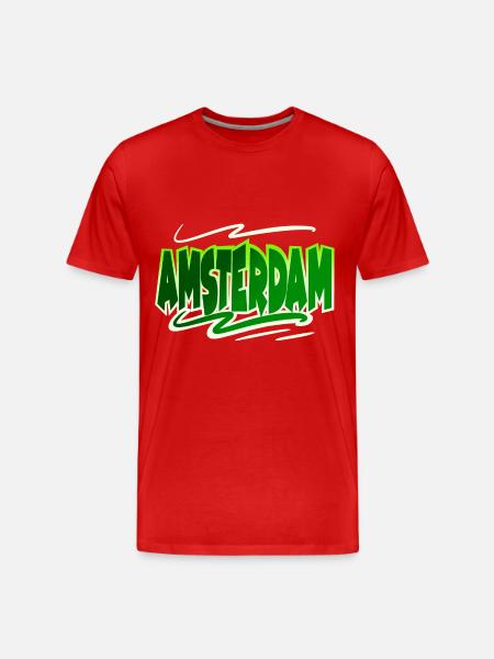 Amsterdam - Men's Premium Organic T-Shirt - red