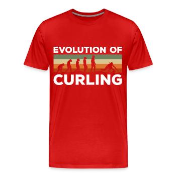 Sports Player Team - Men's Premium Organic T-Shirt - red - Front - Damien (186cm)