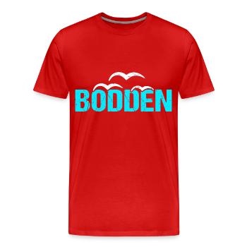 Bodden Ostsee Boddenlandschaft - Männer Premium Bio T-Shirt - Rot - Vorne - Damien (186cm)