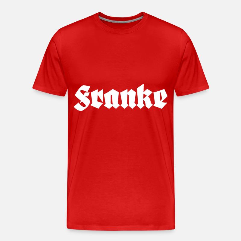 Franke Franken - Männer Premium Bio T-Shirt - Rot