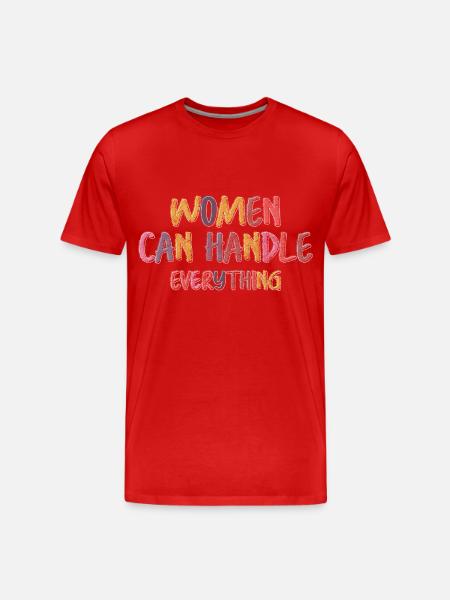 Women Power Equality Retro - Men's Premium Organic T-Shirt - red
