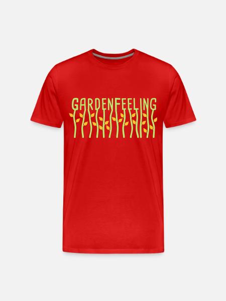 Gardenfeeling - Männer Premium Bio T-Shirt - Rot