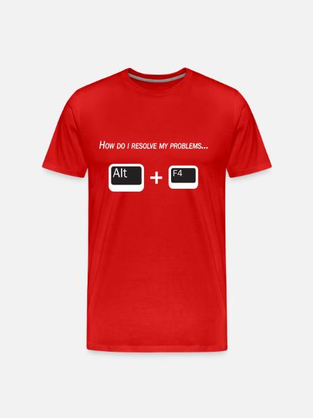 nerd story - Men's Premium Organic T-Shirt - red