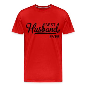 mari - T-shirt bio Premium Homme - rouge - Devant - Damien (186cm)