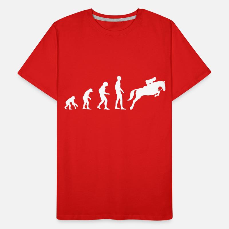 Evolution Saut d'obstacles T-shirt bio Premium Homme