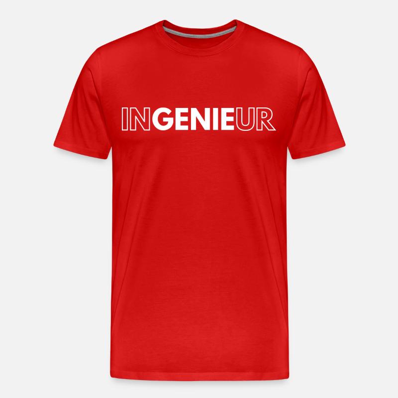 Engineer - Men's Premium Organic T-Shirt - red