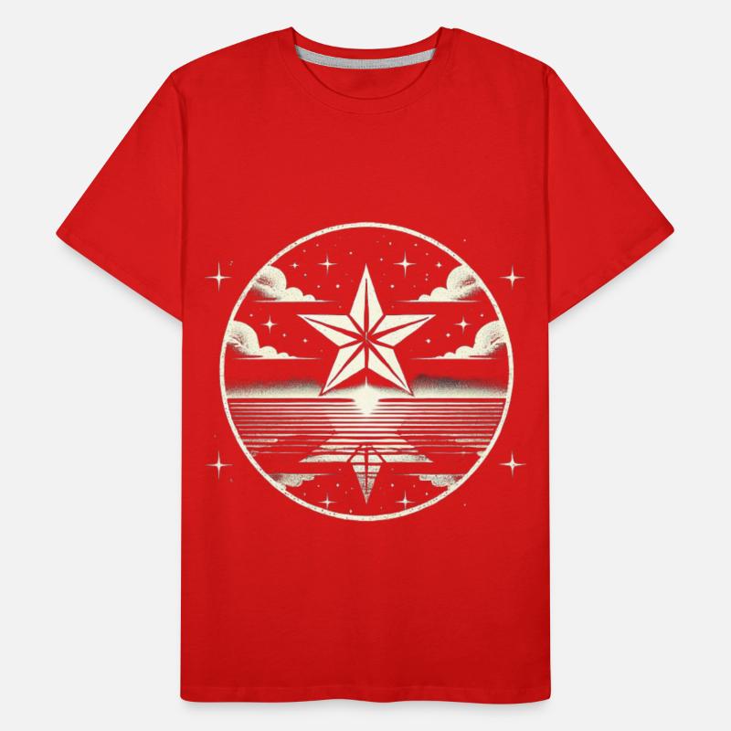 corps céleste, idée cadeau, ciel étoilé comète L T-shirt bio Premium Homme