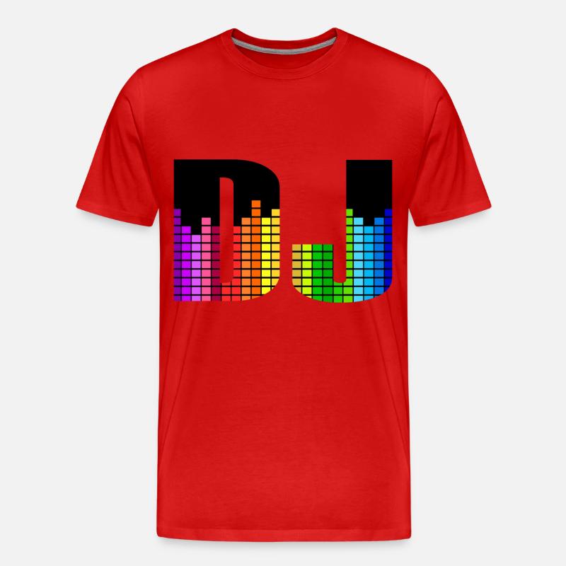 DJ Bunter Equalizer - Männer Premium Bio T-Shirt - Rot