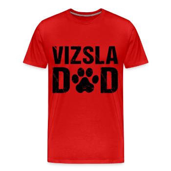 Vizsla Dad Magyar Vizsla - Männer Premium Bio T-Shirt - Rot - Vorne - Damien (186cm)