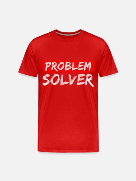 Problem? Not My Problem Motto - Men's Premium Organic T-Shirt - red