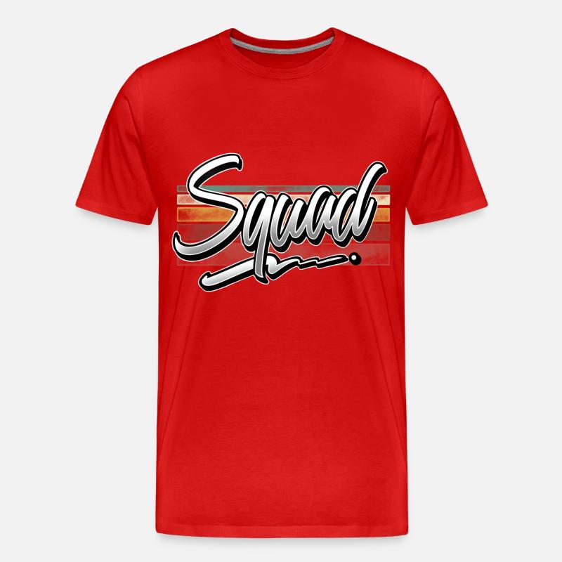 Squad - Männer Premium Bio T-Shirt - Rot