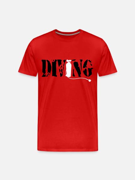 PLONGÉE VI - T-shirt bio Premium Homme - rouge