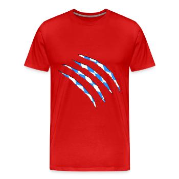 Bayern - Männer Premium Bio T-Shirt - Rot - Vorne - Damien (186cm)