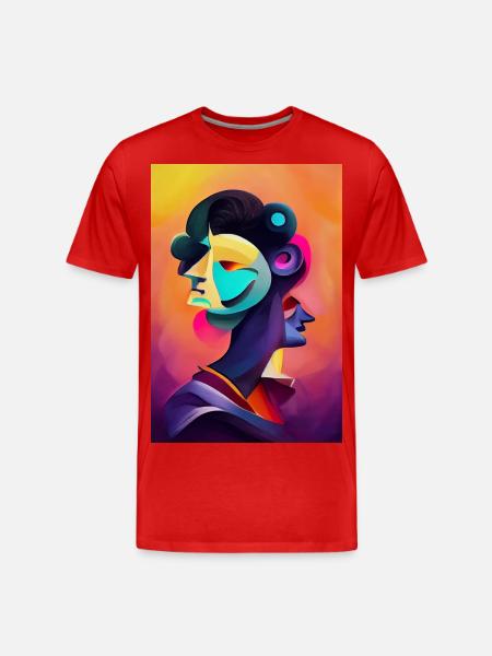 Bal masqué à Venise - T-shirt bio Premium Homme - rouge