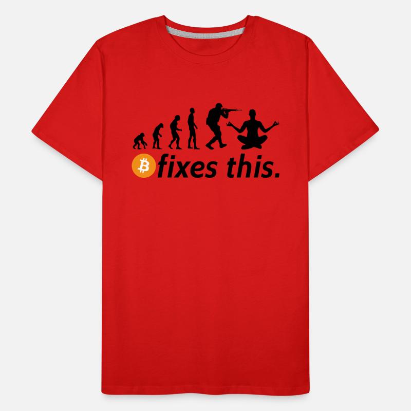 Bitcoin fixes this Männer Premium Bio T-Shirt