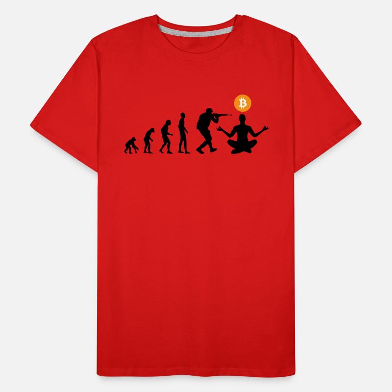 Évolution du Bitcoin T-shirt bio Premium Homme