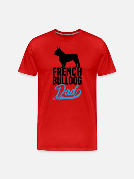 French Bulldog Dad - Men's Premium Organic T-Shirt - red