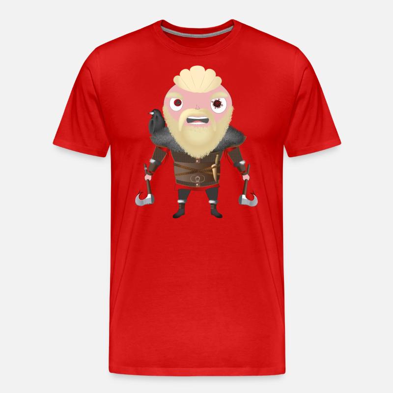 Ragnar - Männer Premium Bio T-Shirt - Rot