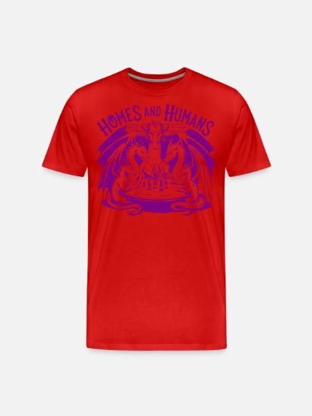 HOMES AND HUMANS - Men's Premium Organic T-Shirt - red