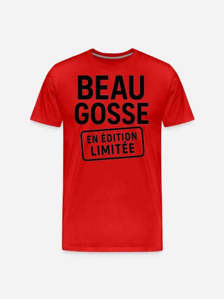 Handsome Limited Edition - Männer Premium Bio T-Shirt - Rot
