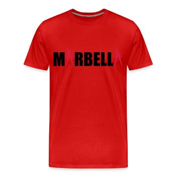 Marbella sexy Girls holiday Spain - Men's Premium Organic T-Shirt - red - Front - Damien (186cm)