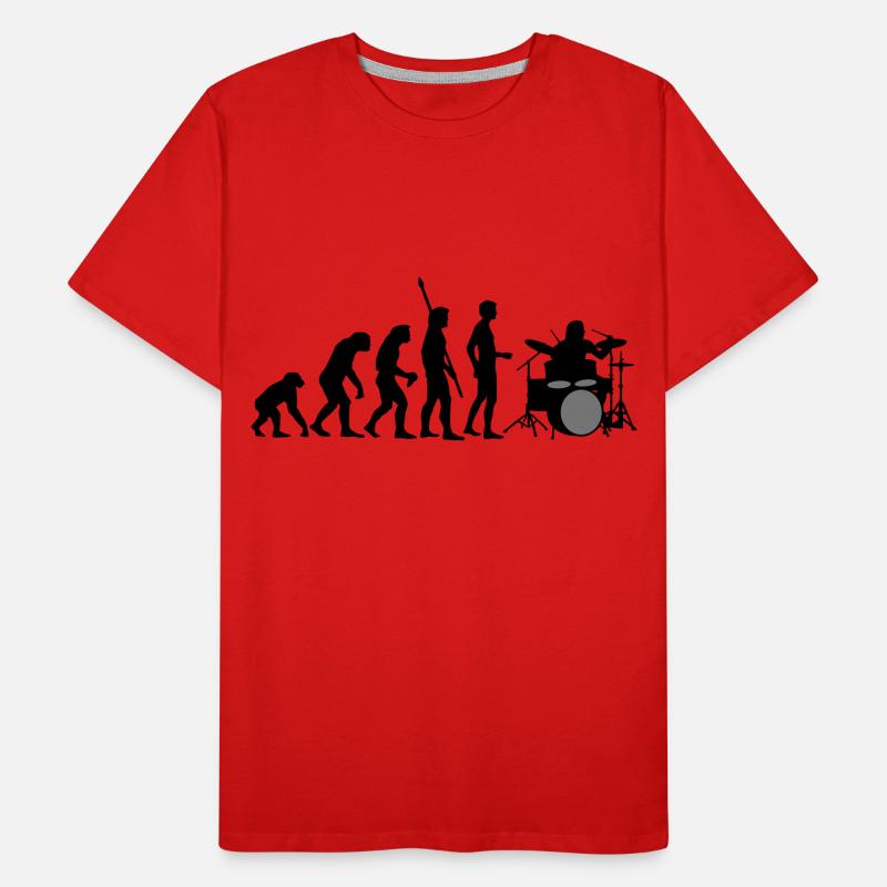 evolution_drummer_b_2c Männer Premium Bio T-Shirt
