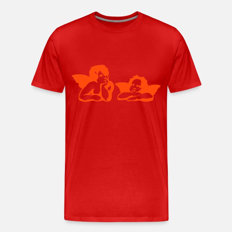 Engel Raffael - Männer Premium Bio T-Shirt - Rot