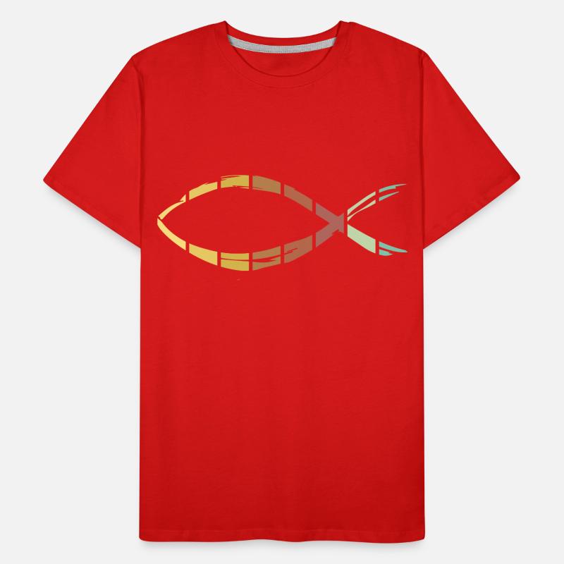 Jesus Fish Men's Premium Organic T-Shirt