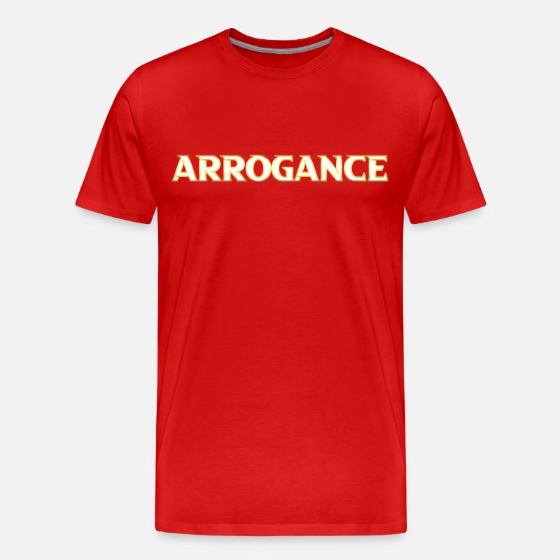 Arrogance dorée - T-shirt bio Premium Homme - rouge