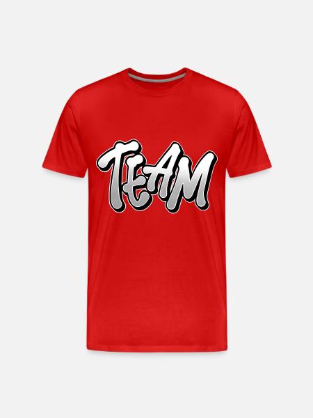 Team - Men's Premium Organic T-Shirt - red