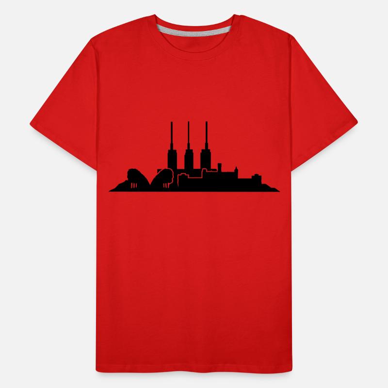 Hannover // Skyline // Silhouette // Skylineshirt Männer Premium Bio T-Shirt