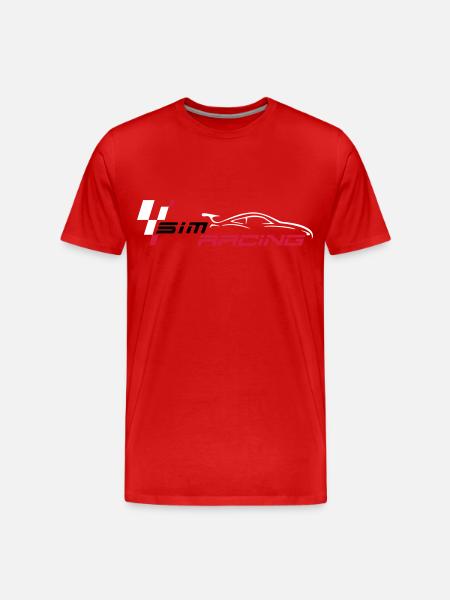 SIMRACING - eRacing - T-shirt bio Premium Homme - rouge
