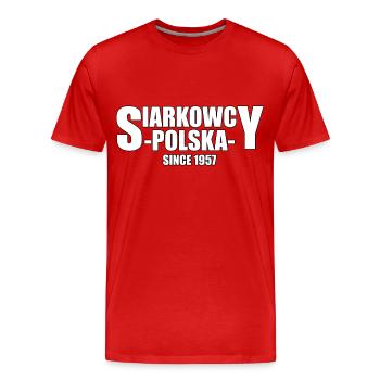 Siarkowcy Polska Supporters - Men's Premium Organic T-Shirt - red - Front - Damien (186cm)