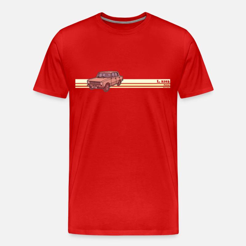 lada - Männer Premium Bio T-Shirt - Rot