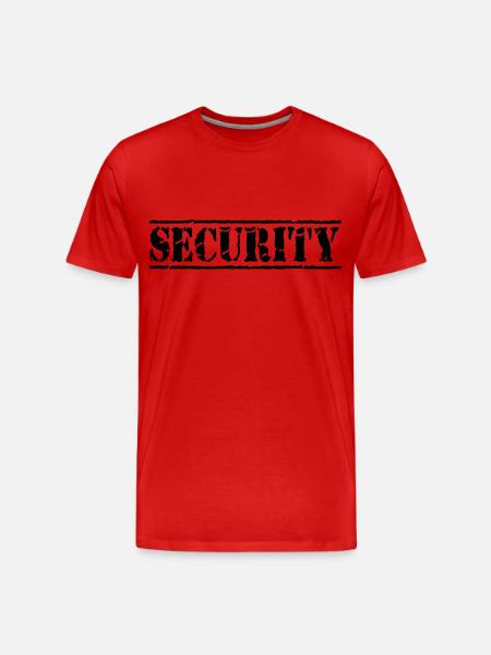 Security - Men's Premium Organic T-Shirt - red