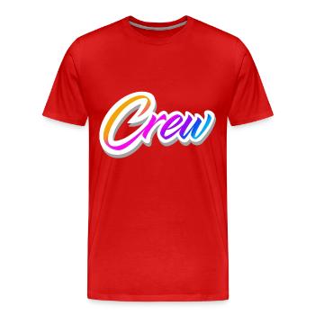 Équipage coloré - T-shirt bio Premium Homme - rouge - Devant - Damien (186cm)